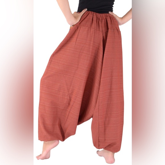 NEW Your Cozy Harem Pants Traditional Loose Plus Size 100% Cotton Bohemian Style - Picture 6 of 9